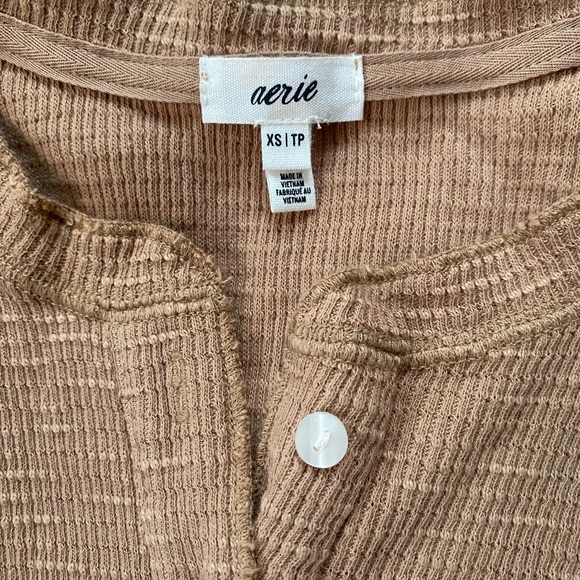 Aerie Tan Button-Front Tank Top - Picture 3 of 3
